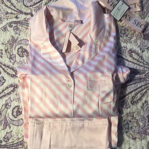 Victoria’s Secret New! Satin PJ in Pink Stripe